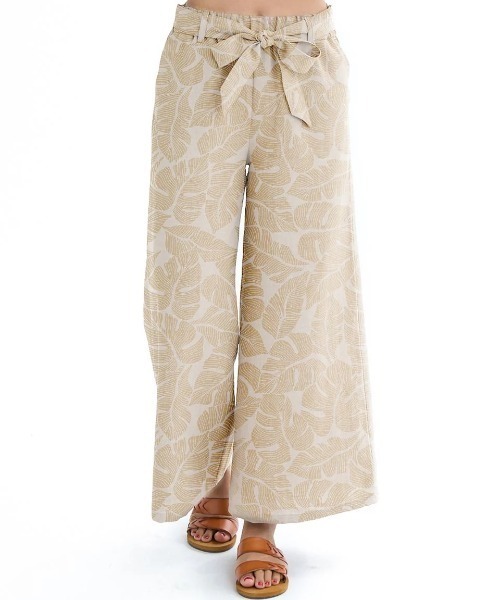 BILLABONG(ビラボン)の「BILLABONG レディース 【CHILLWEAR】 POLY LINEN LONG PANTS ロングパンツ 【2025年夏モデル】/ビラボンセットアップ対応ウエストゴムロングワイドパンツ(その他パンツ・レディース・ベージュ/ピンク系その他・MEDIUM/LARGE)」の2枚目の写真