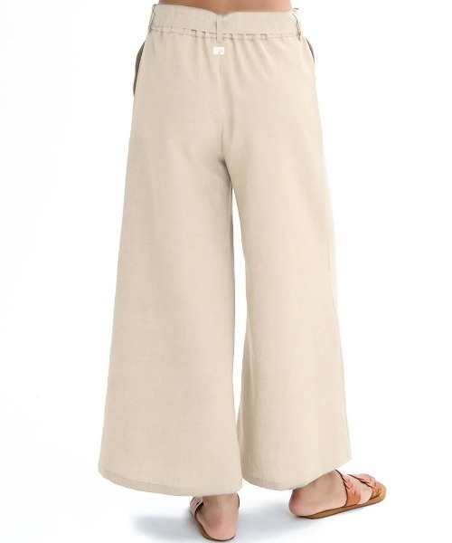 BILLABONG(ビラボン)の「BILLABONG レディース 【CHILLWEAR】 POLY LINEN LONG PANTS ロングパンツ 【2025年夏モデル】/ビラボンセットアップ対応ウエストゴムロングワイドパンツ(その他パンツ・レディース・ベージュ/ピンク系その他・MEDIUM/LARGE)」の13枚目の写真