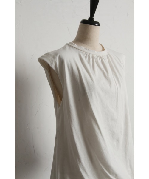 &. NOSTALGIA（アンドドットノスタルジア）の「バルーンノースリTシャツ（Tシャツ/カットソー・レディース・ブラック/オフホワイト/ネイビー・M）」の20枚目の写真