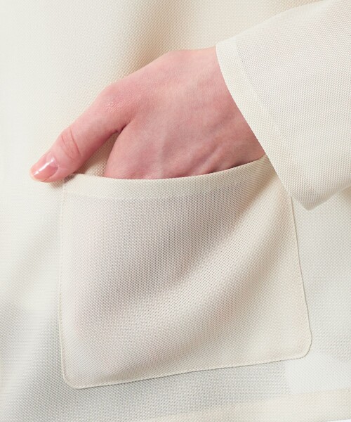 MACKINTOSH PHILOSOPHY（ﾏｯｷﾝﾄｯｼｭ ﾌｨﾛｿﾌｨｰ）の「ROYTONジャケット（カーディガン/ボレロ・レディース・ホワイト系その他/ブラック・36/40/38）」の8枚目の写真