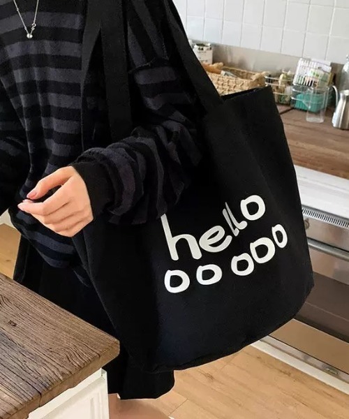 Vipoa(ヴィポア)の「helloロゴトートバッグ(トートバッグ・レディース・パープル/ブルー/ホワイト/レッド/ブラック/オレンジ/レッド系その他/ブルー系その他/グリーン系その他・FREE)」の20枚目の写真