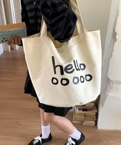 Vipoa(ヴィポア)の「helloロゴトートバッグ(トートバッグ・レディース・パープル/ブルー/ホワイト/レッド/ブラック/オレンジ/レッド系その他/ブルー系その他/グリーン系その他・FREE)」の15枚目の写真