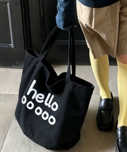 Vipoa(ヴィポア)の「helloロゴトートバッグ(トートバッグ・レディース・パープル/ブルー/ホワイト/レッド/ブラック/オレンジ/レッド系その他/ブルー系その他/グリーン系その他・FREE)」の18枚目の写真