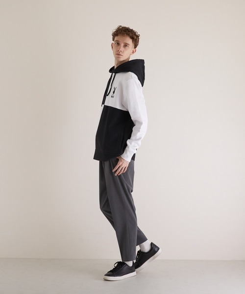 セール】ハフ×プレイボーイ ブロック切替 プルオーバーPK HUF