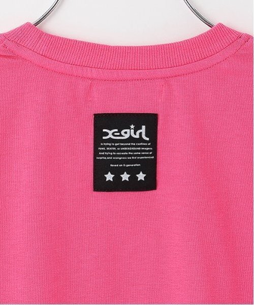 X-girl Stages(エックスガールステージス)の「ラインストーンロゴノースリーブトップス(タンクトップ・キッズ・ブラック/オフホワイト/スモークピンク・110cm/100cm/90cm/140cm/130cm/120cm)」の10枚目の写真