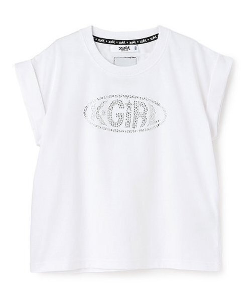 X-girl Stages(エックスガールステージス)の「ラインストーンロゴノースリーブトップス(タンクトップ・キッズ・ブラック/オフホワイト/スモークピンク・110cm/100cm/90cm/140cm/130cm/120cm)」の13枚目の写真