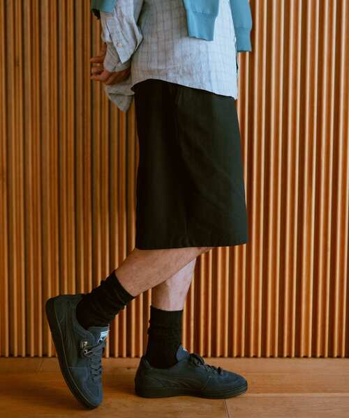 URBAN RESEARCH DOORS（アーバンリサーチドアーズ）の「『吸水速乾/接触冷感/イージーケア』クイックドライ ワッフルメッシュ ショーツ（その他パンツ・メンズ・ブラック/ブルー系その他/ライトグレー・MEDIUM/LARGE）」の9枚目の写真