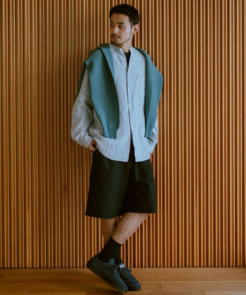 URBAN RESEARCH DOORS（アーバンリサーチドアーズ）の「『吸水速乾/接触冷感/イージーケア』クイックドライ ワッフルメッシュ ショーツ（その他パンツ・メンズ・ブラック/ブルー系その他/ライトグレー・MEDIUM/LARGE）」の10枚目の写真