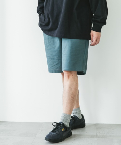 URBAN RESEARCH DOORS（アーバンリサーチドアーズ）の「『吸水速乾/接触冷感/イージーケア』クイックドライ ワッフルメッシュ ショーツ（その他パンツ・メンズ・ブラック/ブルー系その他/ライトグレー・MEDIUM/LARGE）」の19枚目の写真