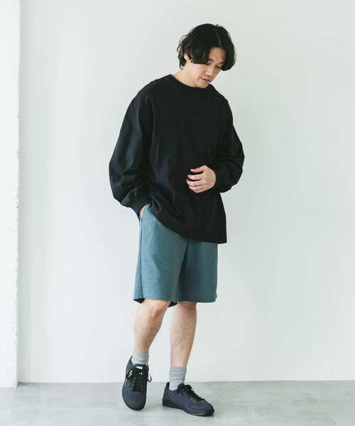 URBAN RESEARCH DOORS（アーバンリサーチドアーズ）の「『吸水速乾/接触冷感/イージーケア』クイックドライ ワッフルメッシュ ショーツ（その他パンツ・メンズ・ブラック/ブルー系その他/ライトグレー・MEDIUM/LARGE）」の22枚目の写真