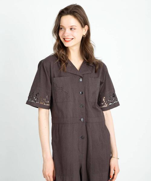 本日限定SALE♥️45Rインディゴコットンオールインワン niko and（ニコアンド）の「【NKJ 2025SS】WORK JUMPSUITS（つなぎ