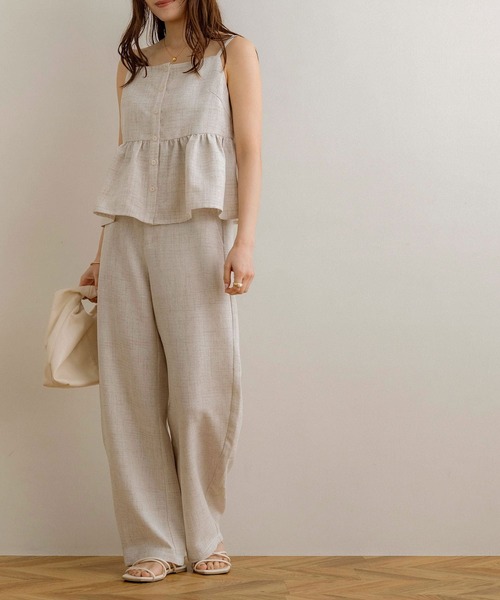 NOAHL（ノアル）の「【NOAHL】MIXリネンライクキャミソールビスチェ（キャミソール・レディース・ライトベージュ/ブラック・FREE）」の11枚目の写真