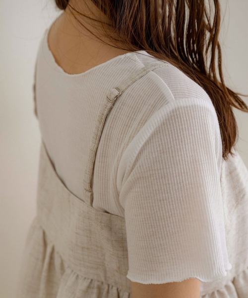 NOAHL（ノアル）の「【NOAHL】MIXリネンライクキャミソールビスチェ（キャミソール・レディース・ライトベージュ/ブラック・FREE）」の16枚目の写真