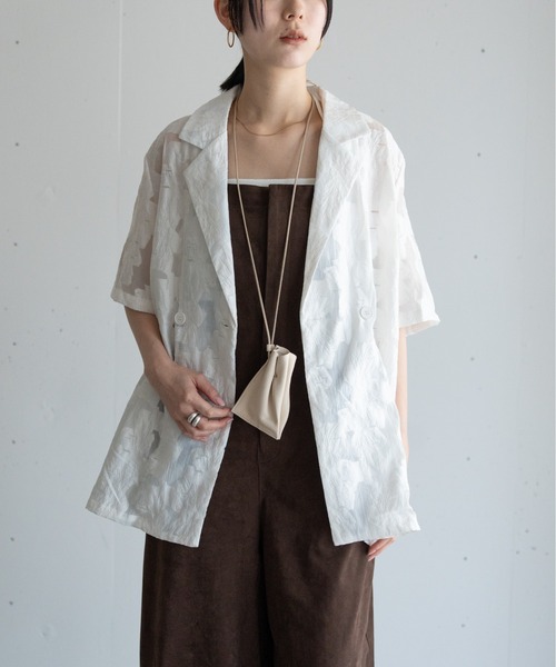 roughlow シアージャガードブルゾン　ラフロウ 美品 roughlow シアージャガード ブルゾン