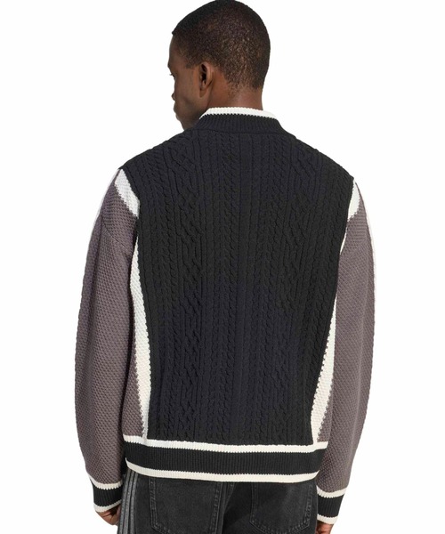 adidas（アディダス）の「adidas RETRO REMIX CARDIGAN / アディダス レトロ リミックス カーディガン（カーディガン/ボレロ・メンズ・ブラック・S/M/L/XL/XXL）」の9枚目の写真