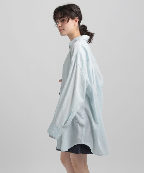 GEORGE'S(ジョージズ)の「シアーデニムBIGシャツ(シャツ/ブラウス・レディース・スカイブルー/ブルー系その他・SMALL/MEDIUM)」の22枚目の写真