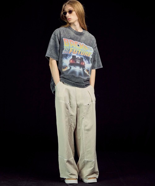 メゾンスペシャル ダブルニーパンツ 1 UNISEX》Washable Poplin Double Knee Wide Pants