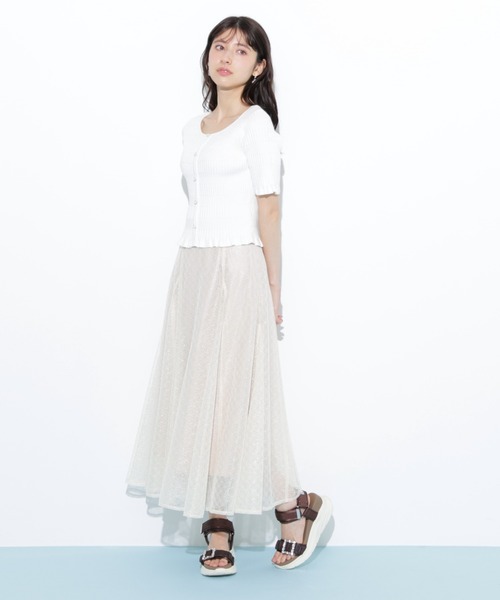 美品♡ジルスチュアート♡フレアスカート ステッチフレアスカート | JILL by JILL STUART（ジル バイ ジル