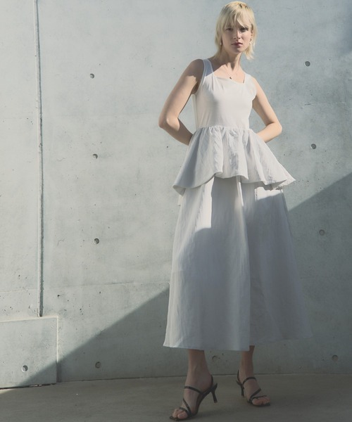 Muel Chic（ミュエルシック）の「Buell onepiece ビューエルワンピース（ワンピース・レディース・ブラック系/ホワイト系/ブラウン系・MEDIUM/SMALL）」の2枚目の写真