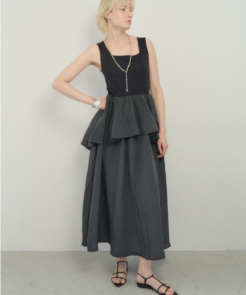 Muel Chic（ミュエルシック）の「Buell onepiece ビューエルワンピース（ワンピース・レディース・ブラック系/ホワイト系/ブラウン系・MEDIUM/SMALL）」の3枚目の写真