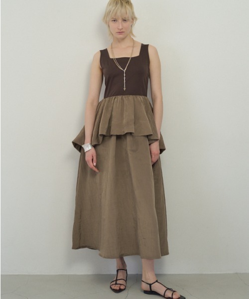 Muel Chic（ミュエルシック）の「Buell onepiece ビューエルワンピース（ワンピース・レディース・ブラック系/ホワイト系/ブラウン系・MEDIUM/SMALL）」の14枚目の写真