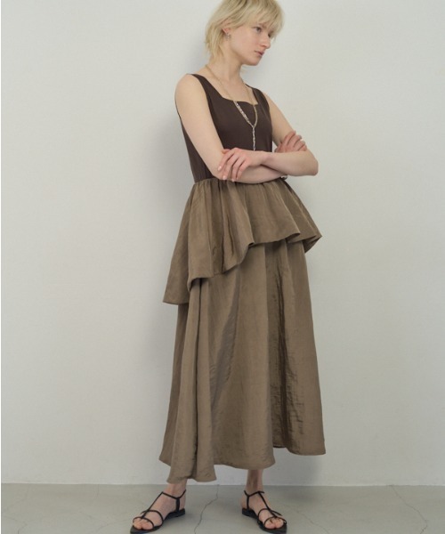 Muel Chic（ミュエルシック）の「Buell onepiece ビューエルワンピース（ワンピース・レディース・ブラック系/ホワイト系/ブラウン系・MEDIUM/SMALL）」の11枚目の写真