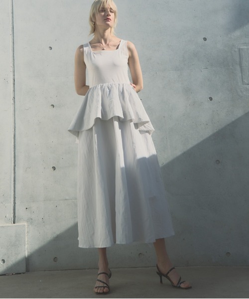 Muel Chic（ミュエルシック）の「Buell onepiece ビューエルワンピース（ワンピース・レディース・ブラック系/ホワイト系/ブラウン系・MEDIUM/SMALL）」の5枚目の写真