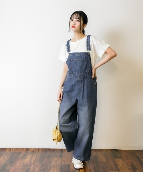 RCD（アールシーディー）の「大人カジュアルデニムサロペット（サロペット/オーバーオール・レディース・ブルー/ネイビー/ライトブルー/ダークネイビー/グレー系その他6・LL/M/L）」の11枚目の写真