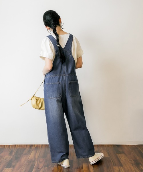 RCD（アールシーディー）の「大人カジュアルデニムサロペット（サロペット/オーバーオール・レディース・ブルー/ネイビー/ライトブルー/ダークネイビー/グレー系その他6・LL/M/L）」の12枚目の写真