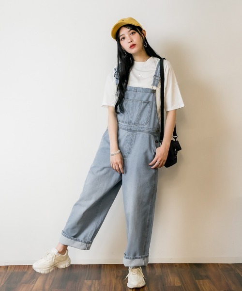 RCD（アールシーディー）の「大人カジュアルデニムサロペット（サロペット/オーバーオール・レディース・ブルー/ネイビー/ライトブルー/ダークネイビー/グレー系その他6・LL/M/L）」の15枚目の写真