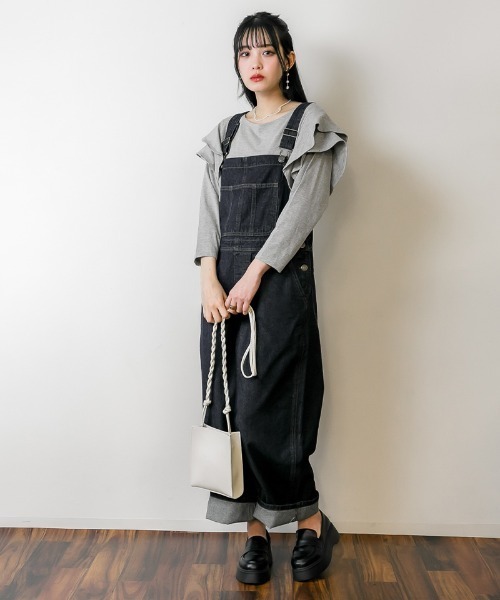 RCD（アールシーディー）の「大人カジュアルデニムサロペット（サロペット/オーバーオール・レディース・ブルー/ネイビー/ライトブルー/ダークネイビー/グレー系その他6・LL/M/L）」の22枚目の写真