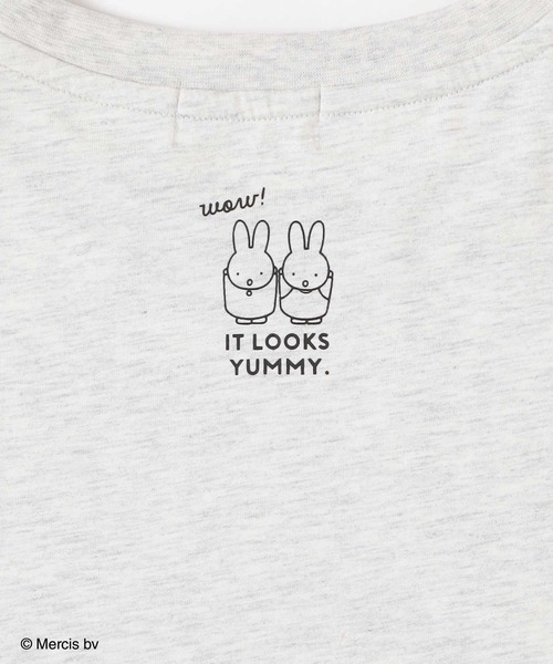 Honeys(ハニーズ)の「【UVカット】ミッフィー/ゆるTシャツ(Tシャツ/カットソー・レディース・ホワイト/ピンク/モカ/ネイビー/ミント/オートミール/スミクロ・LL/L/M/S/SS)」の9枚目の写真
