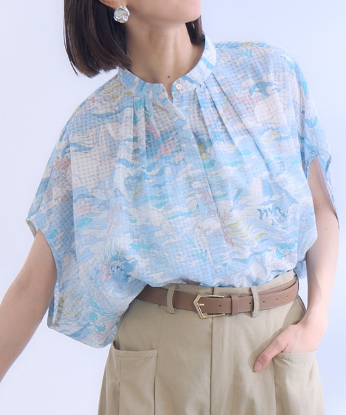 ブラウス シャツ 「KATHARINE ROSS」キャットミント刺しゅうシャツ レディース KATHARINE ROSS ブラウス シャツ 「KATHARINE ROSS」シアー