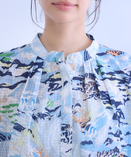ブラウス シャツ 「KATHARINE ROSS」キャットミント刺しゅうシャツ レディース KATHARINE ROSS ブラウス シャツ 「KATHARINE ROSS」日本製