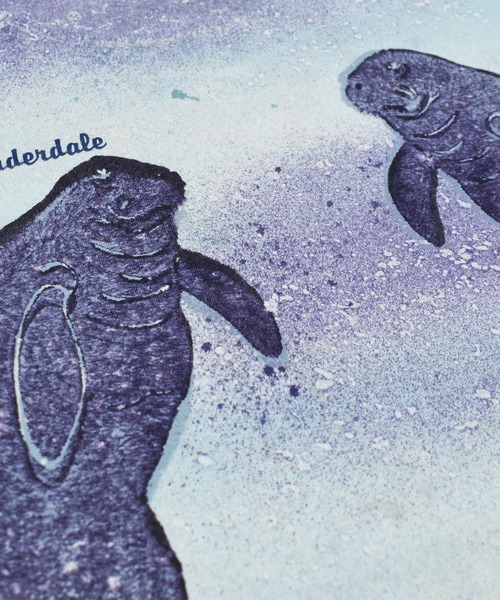LABORATORY R(ラボラトリーアール)の「【USED】90’s DEEP SEA “manatee” アニマル Tシャツ USA製(Tシャツ/カットソー・メンズ・ブルー・LARGE)」の3枚目の写真