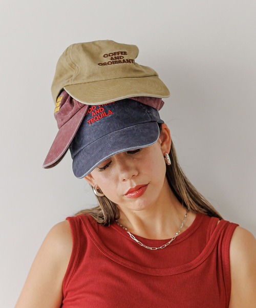 BAYFLOW（ベイフロー）の「[ユニセックス]ヴィンテージロゴ刺繍キャップ（キャップ・レディース・ベージュ/ネイビー/バーガンディー・FREE）」の17枚目の写真