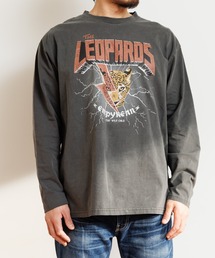 MAKE YOUR DAY（メイクユアデイ）の「レオパードロック製品染め長袖Tシャツ■パパサイズ（Tシャツ/カットソー）」