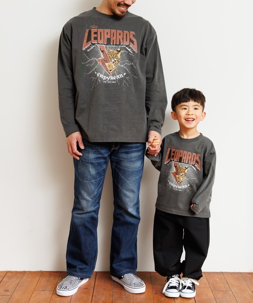 MAKE YOUR DAY(メイクユアデイ)の「レオパードロック製品染め長袖Tシャツ■パパサイズ(Tシャツ/カットソー・メンズ・ブルー/チャコールグレー・L/M)」の8枚目の写真