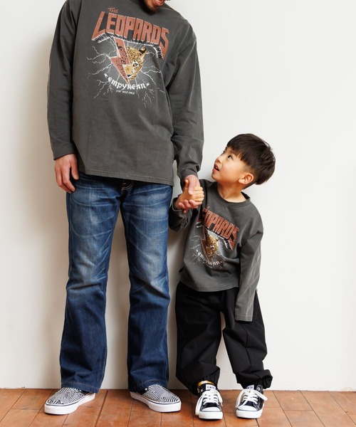 MAKE YOUR DAY(メイクユアデイ)の「レオパードロック製品染め長袖Tシャツ■パパサイズ(Tシャツ/カットソー・メンズ・ブルー/チャコールグレー・L/M)」の9枚目の写真