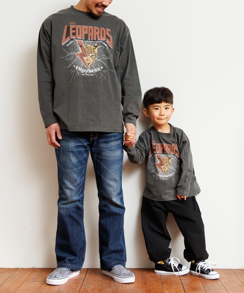 MAKE YOUR DAY(メイクユアデイ)の「レオパードロック製品染め長袖Tシャツ■パパサイズ(Tシャツ/カットソー・メンズ・ブルー/チャコールグレー・L/M)」の10枚目の写真