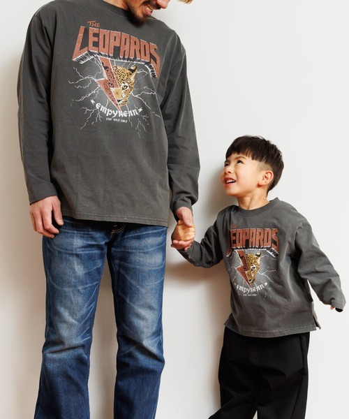 MAKE YOUR DAY(メイクユアデイ)の「レオパードロック製品染め長袖Tシャツ■パパサイズ(Tシャツ/カットソー・メンズ・ブルー/チャコールグレー・L/M)」の11枚目の写真