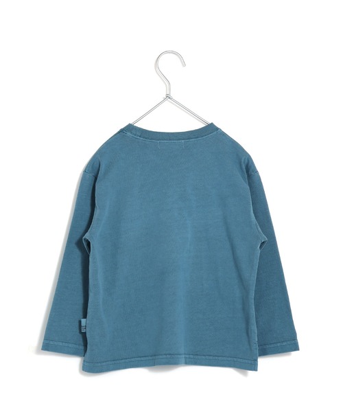 MAKE YOUR DAY(メイクユアデイ)の「レオパードロック製品染め長袖Tシャツ■パパサイズ(Tシャツ/カットソー・メンズ・ブルー/チャコールグレー・L/M)」の5枚目の写真