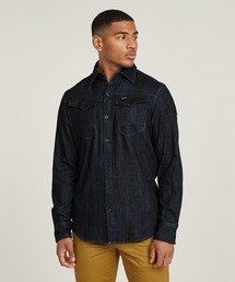 ARC 3D SLIM SHIRT/立体裁断スリムデニムシャツ