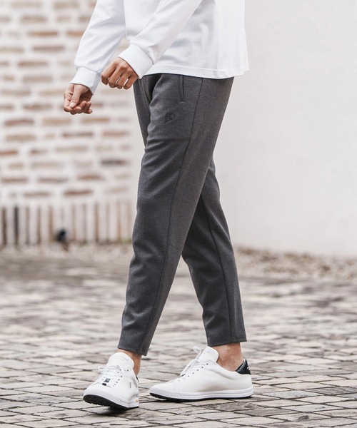 1minute 1second（ワンミニットワンセカンド）の「mp13845-tapered slacks with heart embroidery テーパードスラックスパンツ（スラックス・メンズ・ブラック/チャコール・S/M/L/XL）」の2枚目の写真