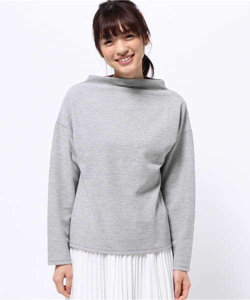 OUTLET(アウトレット)の「【who's who Chico】ワッフルボトルネック長袖(Tシャツ/カットソー・レディース・グレー・FREE)」の7枚目の写真