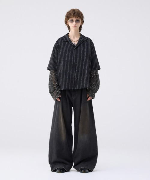 soerte ルーズスラブメッシュニットプルオーバー Loose slub mesh knit pullover / ルーズスラブメッシュニット