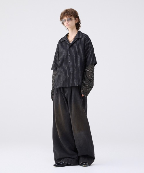 Loose slub mesh knit pullover / ルーズスラブメッシュニット