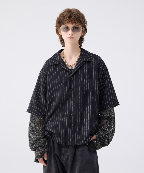 soerte ルーズスラブメッシュニットプルオーバー Loose slub mesh knit pullover / ルーズスラブメッシュニット