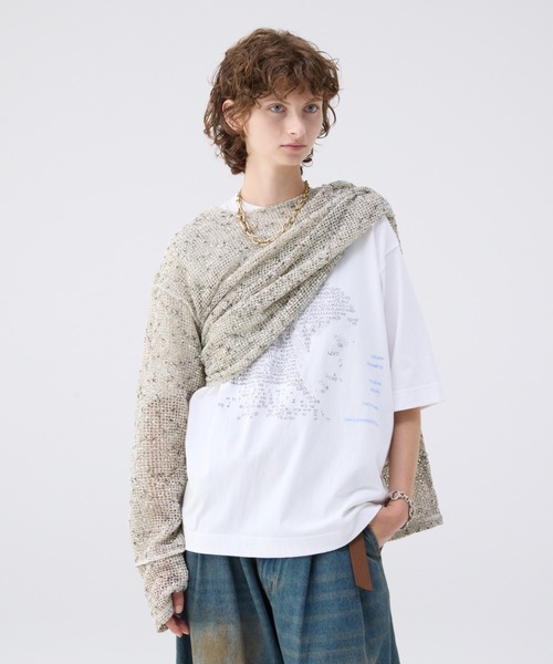 soerte ルーズスラブメッシュニットプルオーバー ベージュ 2 soerte（ソエルテ）の「Loose slub mesh knit pullover / ルーズ
