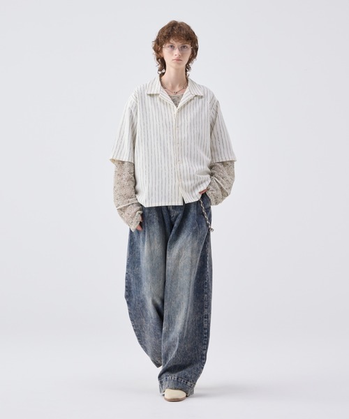 soerte ルーズスラブメッシュニットプルオーバー ベージュ 3 Loose slub mesh knit pullover / ルーズスラブメッシュニット